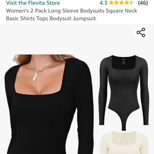Viral Women's 2 Piece Bodysuits Sexy, Basic Stretch Tank Tops Bodysuits